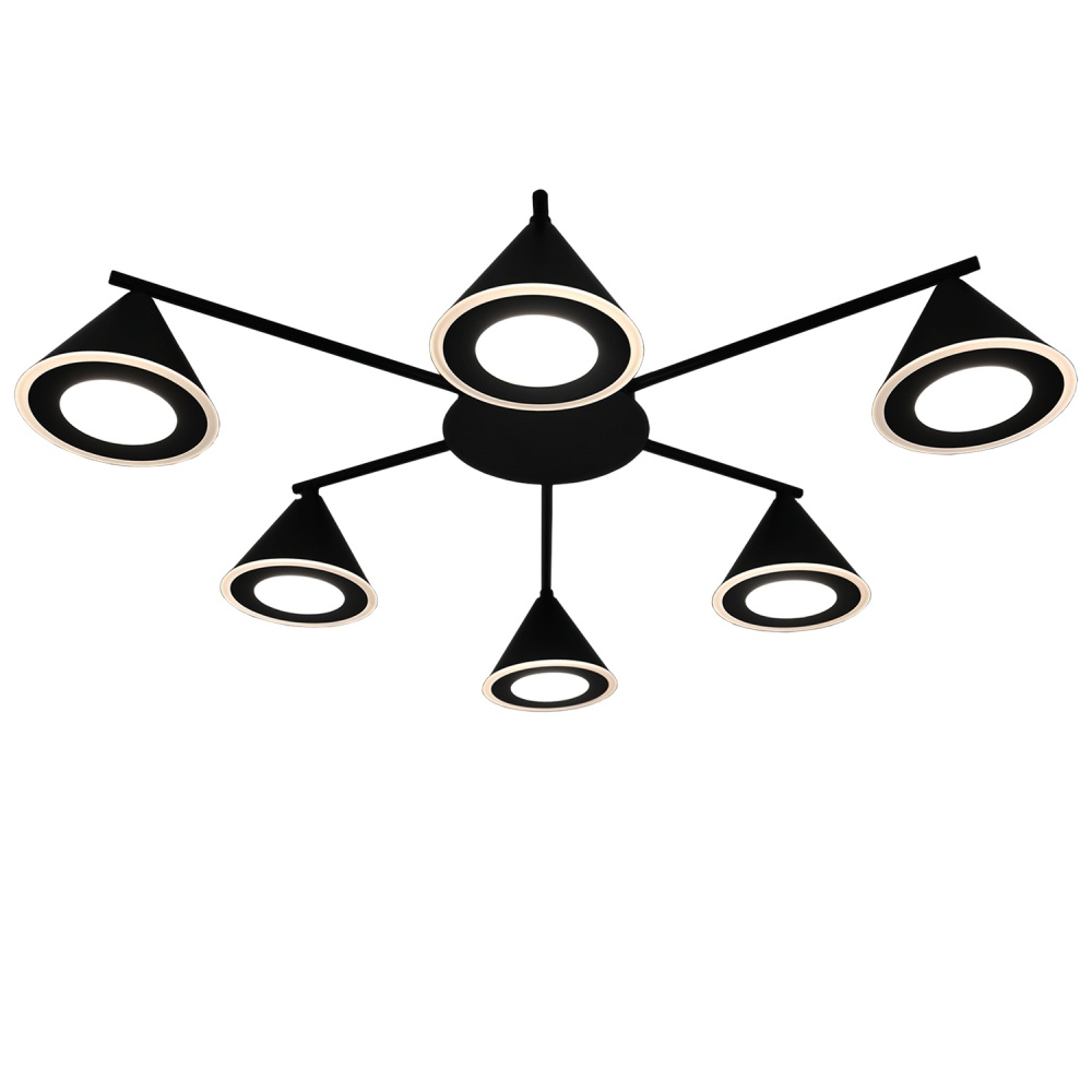 Люстра стельова Victoria Lighting 6x12 Вт GX53 чорний French/PL6 black