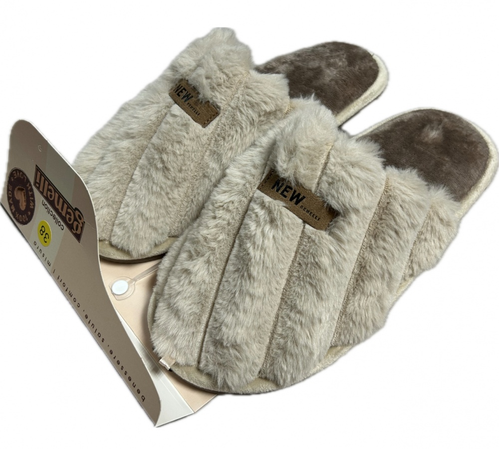 Тапки домашние Gemelli Дотык р.39 бежевый