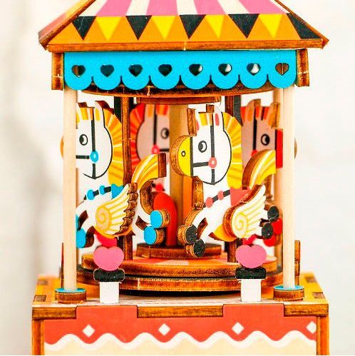 Ігровий набір Robotime музична скринька «Весела карусель»