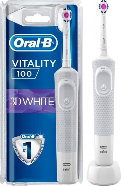 Електрична зубна щітка Oral-B Vitality D100 Pro 3D White