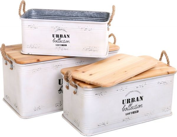 Сундук для хранения Urban 67х36х35 см белая 