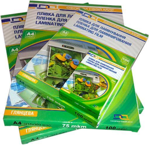 Пленка для ламинирования D&A глянцевая А4 75 мкм 100 шт. 