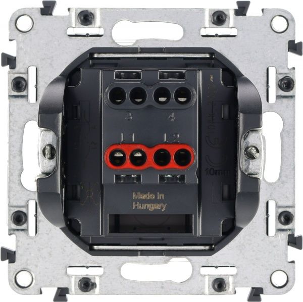 Выключатель перекрестный одноклавишный Legrand Life без подсветки 10 А 250В белый 752407