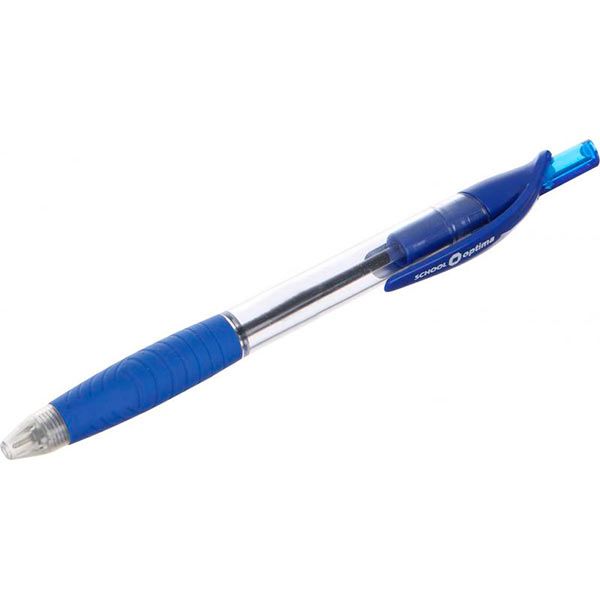 Ручка Optima School 0,7 мм синя 