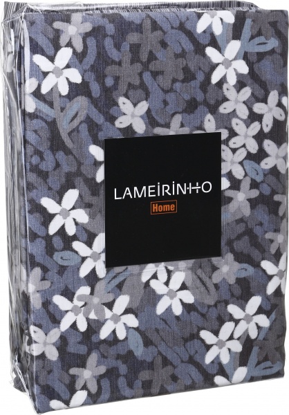 Комплект постельного белья Vilar 2 серый с синим Lameirinho 