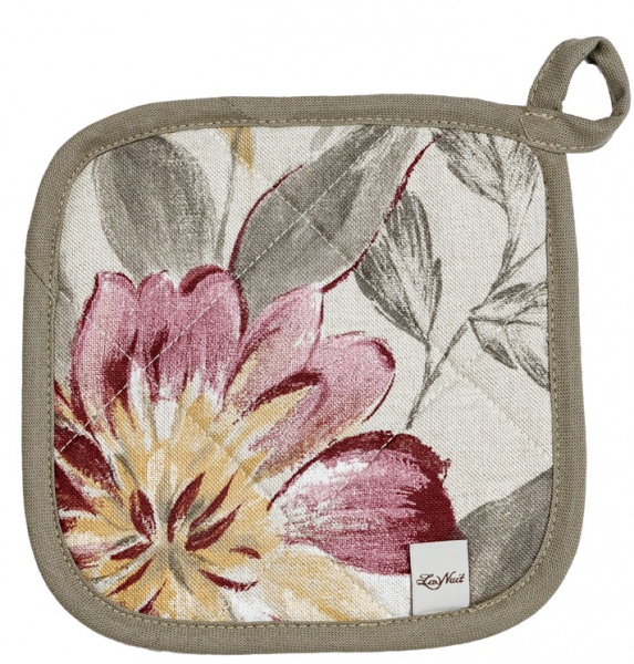 Прихватка Цветок бордо 20x20 см La Nuit 