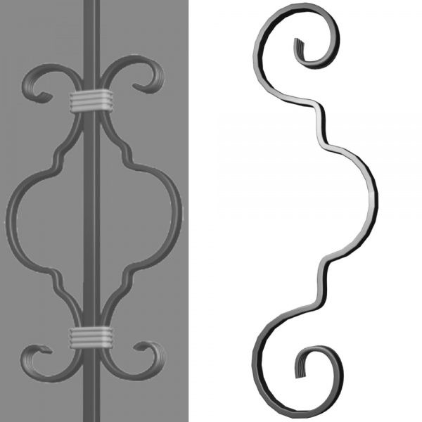 Завиток Радуга-N 12х6мм 202/12х6