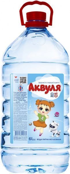 Вода питьевая Аквуля 6,0 л 4820123510134