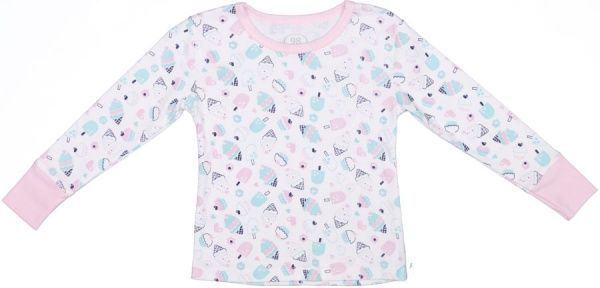 Пижама для девочек Фламинго р.104 молочный/с принтом 255-1007 