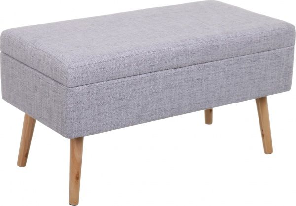 Скриня-пуф Robert 80х39,5х40 см сірий 