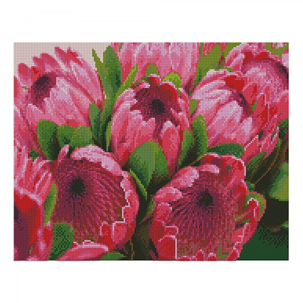 Картина стразами Яскраво-рожеві протеї FA40114 Strateg 