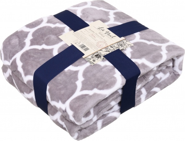 Плед Flannel Plush Grey Fence 200x220 см сірий La Nuit 