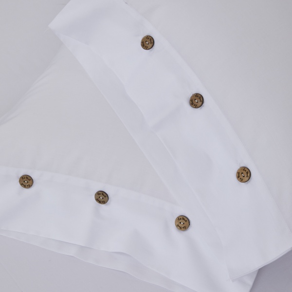 Комплект постільної білизни Solid 2 однотонний білий La Nuit 