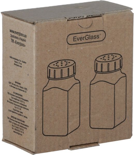 Набір для спецій Quadra чорний 70 мл Everglass