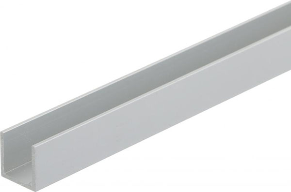 Швеллер АЛЮПРО анодированный 19.6х20х1.8мм 1 м срібло