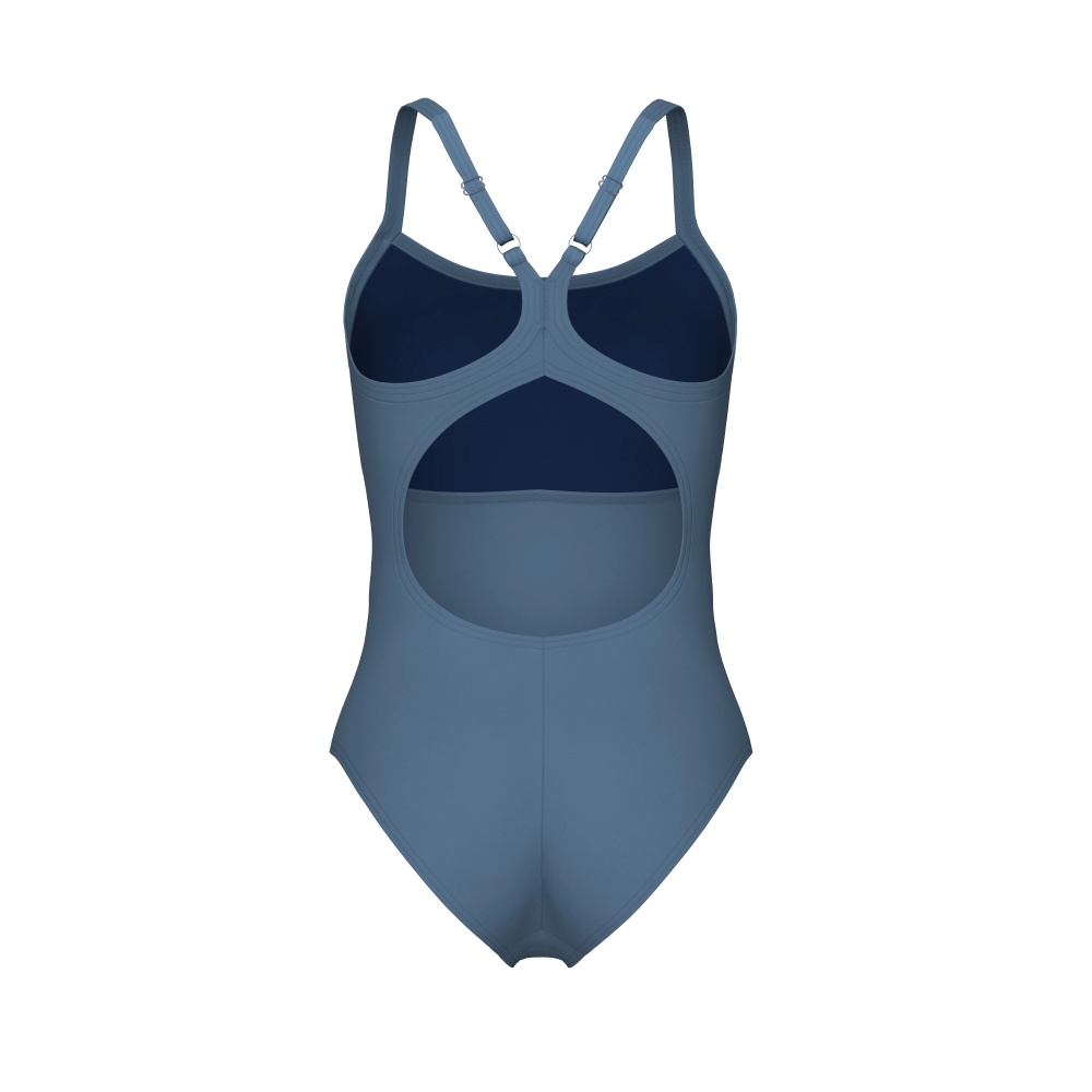 Купальник Arena SOLID SWIMSUIT LIGHTDROP BACK B 005909-550 р.38 серый