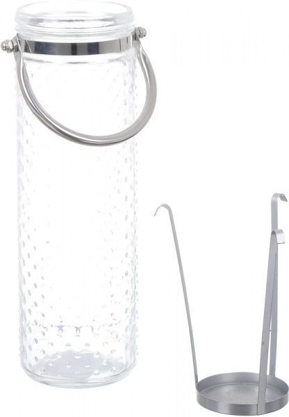 Подсвечник стеклянный с подставкой для свечи 217124_1 Тенденс