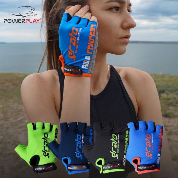 Варежки PowerPlay 5029G_S_Blue р. S голубой