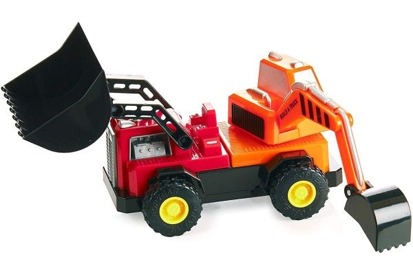 Игрушка-конструктор Popular Playthings Build-A-Truck (бетономешалка, грузовик, бульдозер, экскаватор) PPT-60401