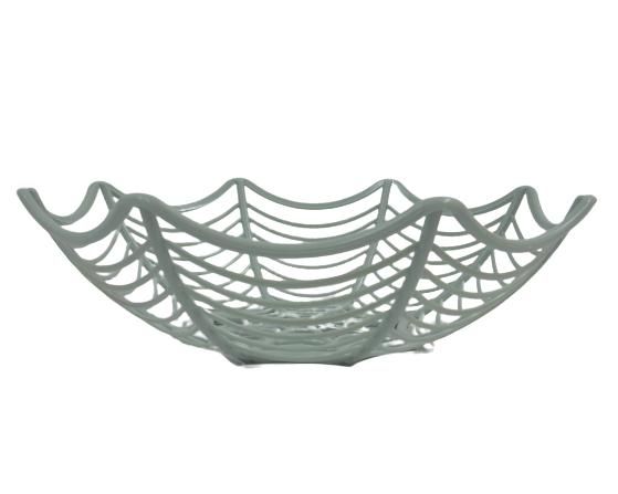 Фруктовница Паутинка 28x7,5 см слоновая кость Plastic's Craft 