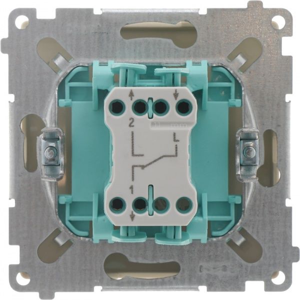 Вимикач прохідний одноклавішний Simon Basic без підсвітки 10 А 250В кремовий BMW6.01/12