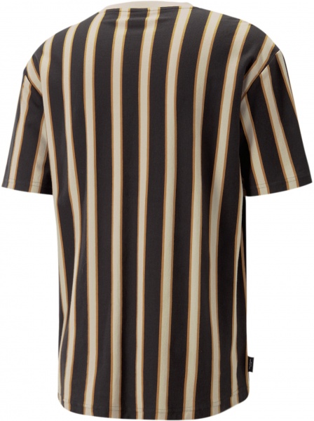 Футболка Puma PUMA TEAM STRIPED TEE 53823901 р.S черный