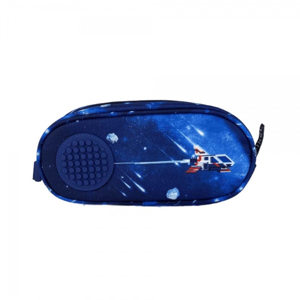 Пенал на блискавці UpixeFuturistic Kids Космос U21-X012-C Upixel синій