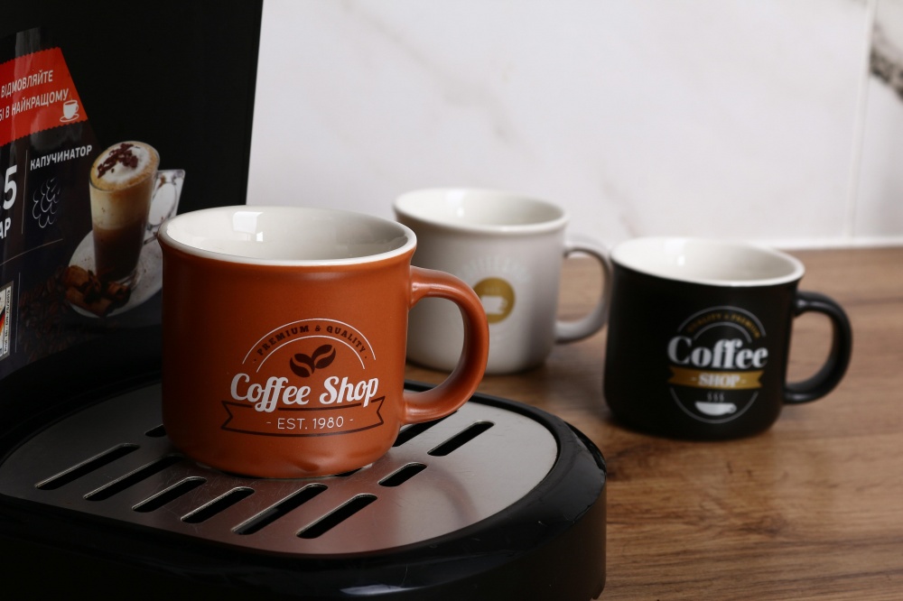 Чашка Fiora Coffee Shop brown 100 мл