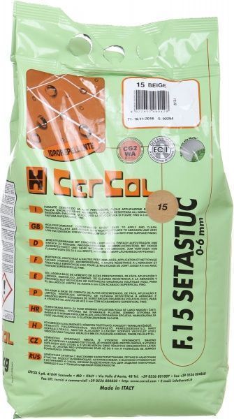 Фуга Cercol F.15 Setastuc 15 5 кг бежевий