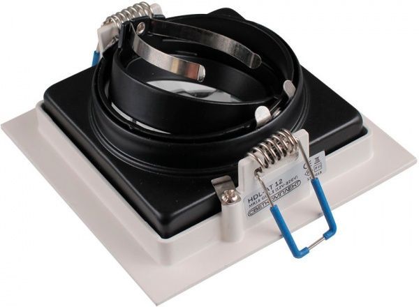 Світильник точковий Светкомплект HDL AT 12MWH/BK 50 Вт G5.3 чорний/білий 