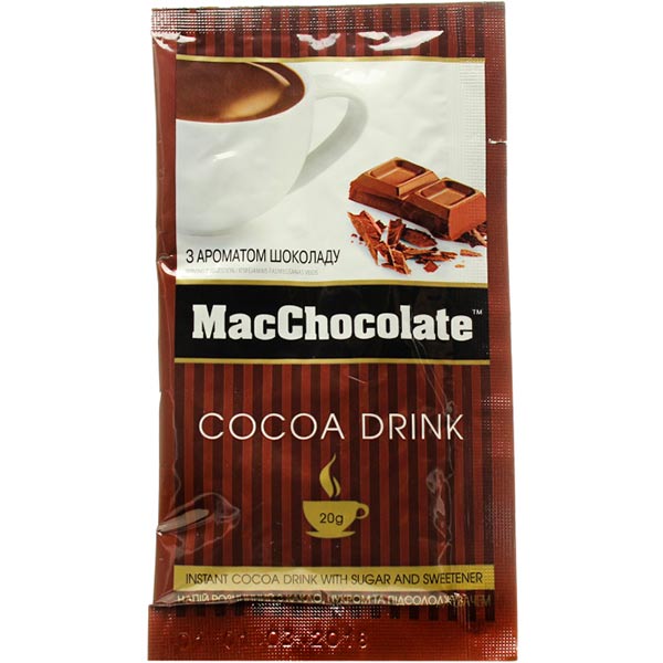Гарячий шоколад MacChocolate 20 г (8887290102001) 8887290102001 