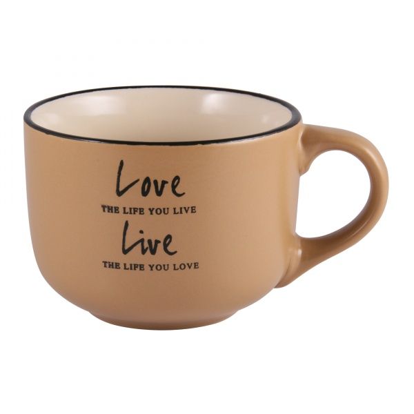 Чашка Love&Live Sandy джамбо 560 мл M0420-L349Y Milika