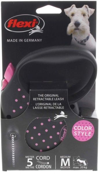 Повідець Flexi Promotion Color M 5 м, рожевий