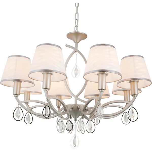 Люстра подвесная Victoria Lighting Lullaby/SP8 8x40 Вт E14 никель 