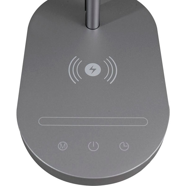 Настольная лампа офисная Светкомплект LED TB 015 X-Charge + 10 Вт темно-серый 