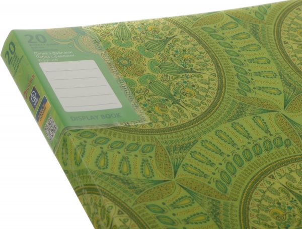 Папка Калейдоскоп А4 з 20 файлами в ассортименте Optima