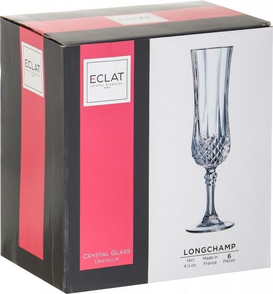 Набор бокалов для шампанского Longchamp 140 мл 6 шт. L7553 Eclat