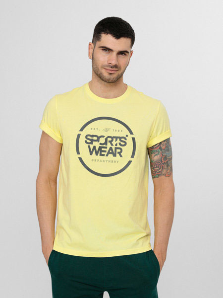 Футболка 4F H4L22-TSM035-73S р.XL желтый