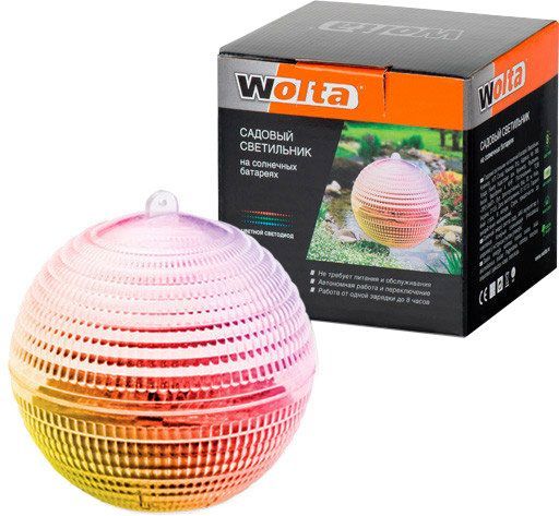 Світильник на сонячній батареї Wolta Fiore IP44 прозорий 