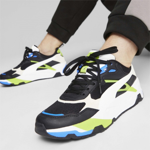 Кроссовки Puma TRINITY PUMA BLACK-PUMA WHITE-LIME SMASH 38928912 р.42 разноцветный