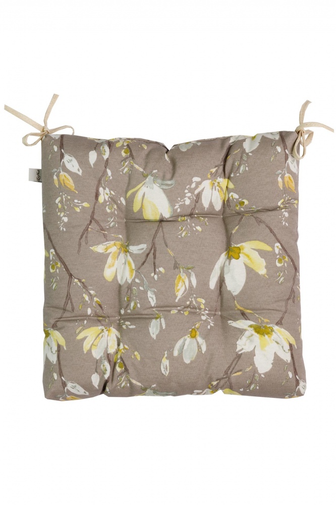 Подушка на стілець 40х40 Магнолія квіти Прованс
