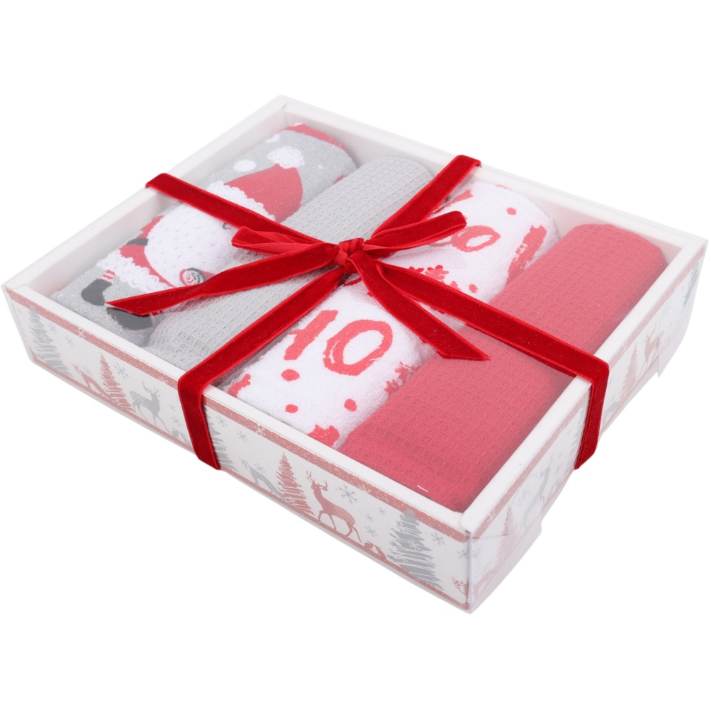 Набір рушників кухонних Ho-ho-ho 63x38 см Sensio різнокольоровий