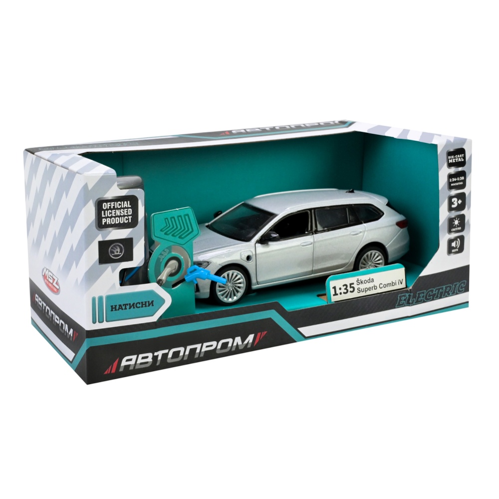 Автомодель Автопром 1:35 Skoda Superb IV Combi 68744
