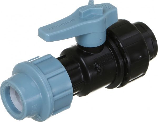 Кран шаровой Unidelta ПЭ труб d20x1/2
