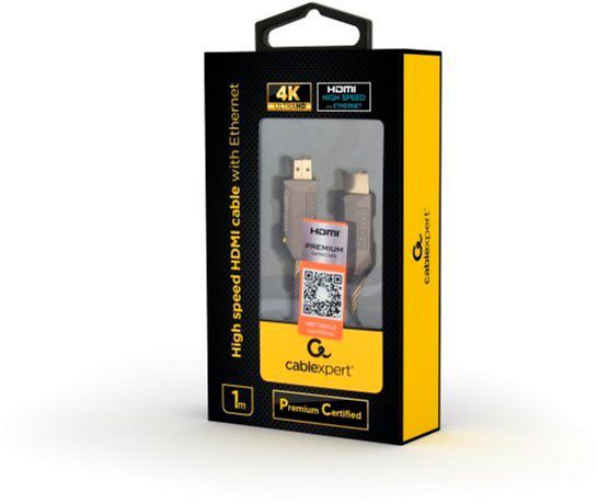 Кабель CABELEXPERT HDMI 1 м черный (CCBP-HDMIPCC-1M) 