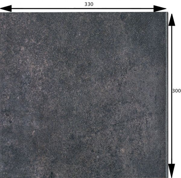 Клінкерна плитка Marsala antracite kapinos stopnica prosta 30x33 Ceramika Paradyz