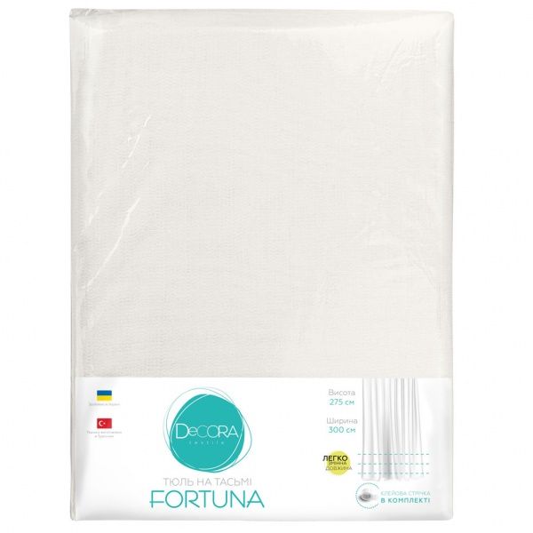 Тюль Fortuna 300х275 см античный белый Decora textile