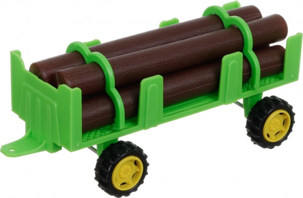 Игровой набор Shantou х6 шт. фермерский трактор с прицепами зеленый JY238796