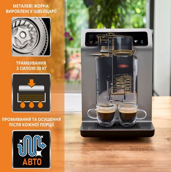 Кавомашина Krups EA894810 Evidence Plus Titanium 