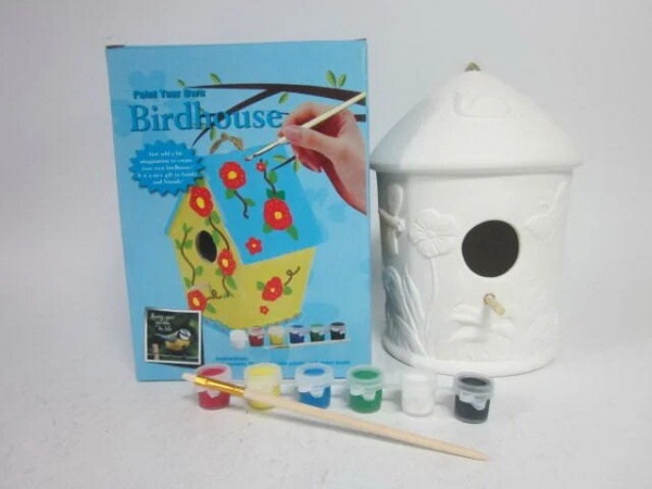 Набір для розмальовки з кераміки, Шпаківня, 13,6х13,6х18 см Девілон 23004